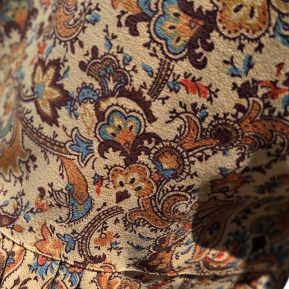 Vintage HAROLD'S Paisley Blouse sz M - Picture 4 of 9